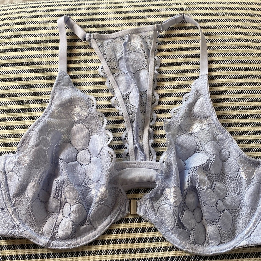 Aerie‎ blue bralette with underwire